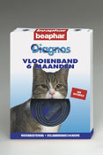 Vlooienband kat zwart 1st 