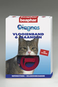 Vlooienband kat rood 1st 