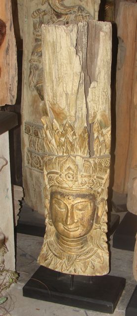 Buddha Thai uit stronk 110 cm.
