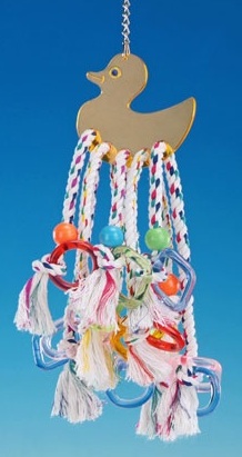 Acryl Eend met Touwtjes 