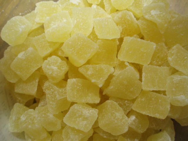 Ananasblokjes 8-10 mm - 150 gram